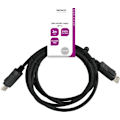Miniatyrbild 4 av 5: Deltaco DisplayPort-kabel, 2m, 8K, DP 1.4, DSC 1.2, LSZH svart