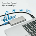 Miniatyrbild 7 av 8: Edimax USB4/Thunderbolt3 Cable, 40G, 1meter, Type C to Type C