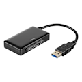 Miniatyrbillede 2 af 6: DELTACO USB 3.0 to SATA 6Gb/s adapter, for 2,5/3,5" hdd, black