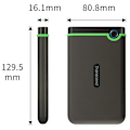 Miniatyrbild 3 av 3: Transcend HDD StoreJet 2.5"   1TB USB3