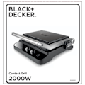 Miniatyrbild 10 av 10: BLACK+DECKER Bordsgrill, Extra Platta 2000W, Borstat Stål