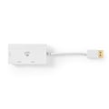 Pikkukuva 6 / 10: Nedis DisplayPort-sovitin | Mini DisplayPort Uros | DVI-D 24+1-Pin Naaras / HDMI™ Ulostulo / VGA Naaras | 4K@60Hz | Kullattu | Vaihdettava | 0.20 m |