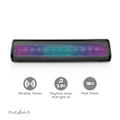 Miniatyrbild 6 av 11: Nedis Bluetooth® Högtalare | Maximal batteritid: 6 timmar | Bordsdesign | 18 W | Stereo | Inbygd mikrofon | Synkroniseringsbar | Svart
