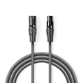 Pikkukuva 2 / 6: Nedis Balansoitu Audiojohto | XLR 3-Pin uros | XLR 3-Pin naaras | Niklattu | 15.0 m | Pyöreä | PVC | Tummanharmaa | Pakkaus