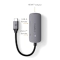 Pikkukuva 8 / 9: Nedis USB N Moniporttisovitin | 3-in-1 | USB 3.2 Gen 1 | USB-C™ Uros | HDMI™ Ulostulo / USB-A Naaras / USB-C™ Naaras | 5 Gbps | 0.10 m | Pyöreä | Nikl