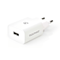 Miniatyrbild 2 av 10: Nedis Väggladdare | 12 W | Snabbladdnings funktion | 1x 2.4 A A | Antal utgångar: 1 | USB-A | Utan kabel | Single Voltage Output | Vit