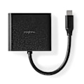 Pikkukuva 5 / 7: Nedis USB N Moniporttisovitin | 3-in-1 | USB 3.2 Gen 1 | USB-C™ Uros | HDMI™ Ulostulo / USB-A Naaras / USB-C™ Naaras | 5 Gbps | 0.10 m | Pyöreä | Nikl