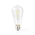 Miniatyrbillede 3 af 9: Nedis SmartLife LED Glødepære | Wi-Fi | E27 | 500 lm | 5 W | Varm Hvid | 2700 K | Glas | Android™ / IOS | ST64 | 1 stk
