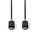 Pikkukuva 3 / 4: Nedis USB kaapeli | USB 3.2 Gen 2 | USB-C™ Uros | USB-C™ Uros | 100 W | 10 Gbps | Kullattu | 1.00 m | Pyöreä | PVC | Antrasiitti | Ikkunallinen laatik