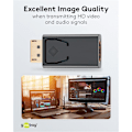Pikkukuva 8 / 8: Goobay DisplayPort™/HDMI™-adapter 1.1, Guldpläterad Displayport™ plugg > HDMI™-uttag (typ A)