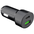 Miniatyrbild 7 av 8: Goobay Dubbel USB-billadare USB-C™ PD (Power Delivery) (48 W) 48 W (12/24 V) USB-A/USB-C™ lämplig för enheter med USB-C™ (Power Delivery), t.ex. iPhon