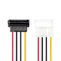 Pikkukuva 1 / 4: Nedis Sisäinen Virtakaapeli | Molex uros | SATA 15-Pin naaras | Kullattu | 0.15 m | Pyöreä | PVC | Monivärinen | Kirjekuori