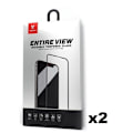 Miniatyrbillede 2 af 5: 2-Pack Mr. Yes Skärmskydd i härdat glas till iPhone XS Max med 3D-skydd Transparent