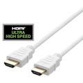 Pikkukuva 2 / 5: DELTACO ultranopea HDMI-kaapeli, 48Gbps, 1m, valkoinen