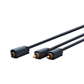 Pikkukuva 2 / 8: ClickTronic 3,5 mm AUX till RCA-adapterkabel, stereo Premium-kabel | 2x cinch-kontakt  1x 3,5 mm jackuttag | 0,1 m | OFC innerledare