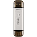 Miniatyrbillede 2 af 5: Transcend Portabel SSD ESD310C USB-C 512 GB (R1050/W950) Silver