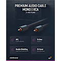 Pikkukuva 4 / 8: ClickTronic RCA-kaapeli, mono Premium-kaapeli | 1x cinch-pistoke  1x cin