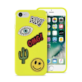 Miniatyrbillede 4 af 7: Puro Skal till iPhone SE/8/7, Patch Mania, 5st dekaler, Anpassningsbart, Gul Gul