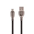 Pikkukuva 1 / 3: Forever Tornado - USB-C-kaapeli pikalataukseen (3A), 1m, musta