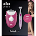 Pikkukuva 6 / 6: Braun Epilator Silk-Epil 3 420 Ruby