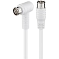 Pikkukuva 2 / 8: Goobay Vinklad SAT-antennkabel (80 dB), dubbelskärmad F-plugg (quick) > F-plugg (quick) 90° (helt avskärmad)