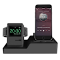 Miniatyrbillede 2 af 3: 3-i-1 Opladningsstation til iPhone, Apple Watch & Airpods (Sort)