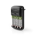 Miniatyrbild 10 av 11: Nedis NiMH Batteriladdare AA / AAA | 1.2 / 9 V DC | 0.5 A A | Underhållsladdning | Euro / Typ C (CEE 7/16) | Batteritypsenergi: AA / AAA / E-Block | S