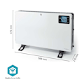 Miniatyrbillede 11 af 11: Nedis SmartLife Elradiator | Wi-Fi | 2000 W | 3 Varmeindstillinger | LCD | 5 - 37 °C | Justerbar termostat | Hvid