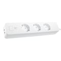 Miniatyrbild 1 av 9: DELTACO SMART HOME grenuttag, WiFi, 3xCEE 7/3, 2xUSB-A, 1,5m, vit