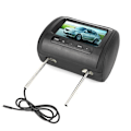 Miniatyrbild 2 av 4: 2ST 7 In Trådlöst justerbart Nackstöd LCD Videospelare USB MP5 Display - Svart - FRA