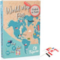 Pikkukuva 1 / 4: Tripvea- 342 Istutettavaa lippua korkkikartalle ja maapallolle - Maailman maiden liput