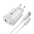 Miniatyrbilde 1 av 5: Type-C Hurtigladeadapter PD20W Direkte Lader med Datakabel[DH]