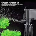 Miniatyrbilde 4 av 5: Akvariepumpe med filter 4W 400L/T Filter Vannpumpe【DH】