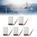 Miniatyrbillede 1 af 8: 5 stk. 802540 800mAh RC Drone Batteri Bærbar RC UAV Reserve Batteri Tilbehør til SYMA X5C X5C 1 X5 X5SC X5SW M68 K60