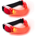 Miniatyrbild 1 av 5: Röda LED-armband, 2-pack LED Blinkande Elastiska Band för Vuxna En Storlek