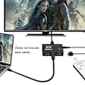 Miniatyrbild 4 av 5: HDMI-switch 4K, intelligent 5-portars HDMI-switch, splitter, stöder 4K