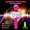 Miniatyrbild 3 av 3: Karaoke Bluetooth Trådlös Mikrofon, Mikrofon för Barn & Vuxna, 5 Röstförvrängare【ad】