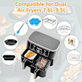 Miniatyrbilde 4 av 5: Airfryer-tilbehør, dobbelkurver Airfryer-tilbehør for Ninja
