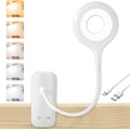 Miniatyrbillede 1 af 4: Klipbar læselampe til seng, genopladelig batterilampe, sengelampe med berøringskontrol, stor bordlampe med fleksibel arm