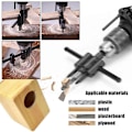 Miniatyrbillede 2 af 2: Justerbar hulsav, justerbart bor, 30–120 mm, træbor til boring af huller i træ, plast, gips