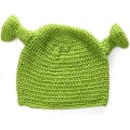 Miniatyrbillede 2 af 7: Unisex Shrek Håndstrikket Uldhue, Holdbar Varm Uldhue, Håndstrikket Hue, Cosplay Hue, Vinter Uldhue