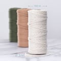 Miniatyrbillede 3 af 5: Farver Makrame Garn, Makrame Reb 3mm X 100m Naturlig Makrame Co