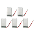 Miniatyrbillede 6 af 8: 5 stk. 802540 800mAh RC Drone Batteri Bærbar RC UAV Reserve Batteri Tilbehør til SYMA X5C X5C 1 X5 X5SC X5SW M68 K60