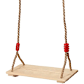 Miniatyrbild 1 av 2: Barn gunga, justerbart rep träsits, maximal belastning 150 kg (39,5 x 16 cm).