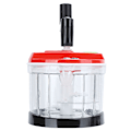 Miniatyrbillede 4 af 5: Manuel fødevaremixer Blender Multifunktionskværn Grøntsagshakker Makulator Juicer