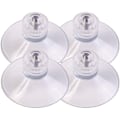 Pikkukuva 1 / 5: DIYexpert® 4 imukuppia Ø 30 mm kierteellä M4x10mm sis. solmupähkinät läpinäkyvä - Valmistettu Saksassa