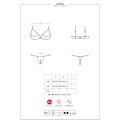 Miniatyrbild 3 av 5: Obsessive Letica, Cupless BH & Grenslös Trosa, svart Svart L/XL Black