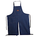 Miniatyrbillede 1 af 4: Fashion Keramiske Denim Split Leg Forklæde Justerbar Halsrem Til Kunstner