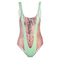 Miniatyrbillede 5 af 5: 2023 NYHED Dame Badedragt i Ét Stykke Galaxy Taco Kat Mavekontrol Badedragt Strandtøj Bikini Monokini (S Lys Grøn)