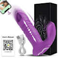 Miniatyrbilde 1 av 8: Bluetooth APP-styrt Vibrator Kvinnelig Trådløs Thrusting Dildo G-punkt Massasjeapparat